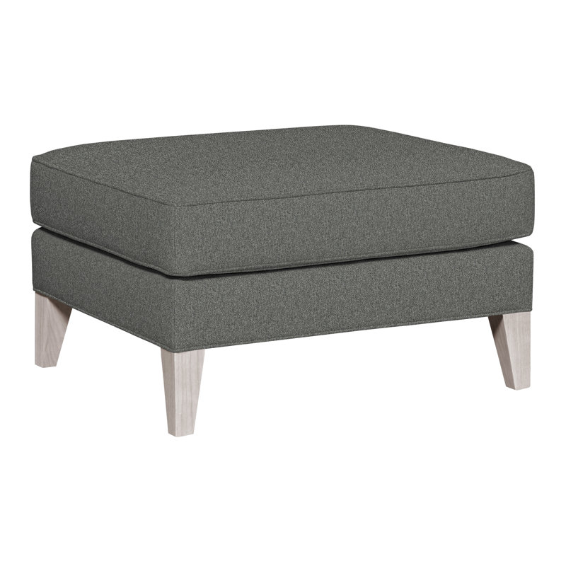 Burlingame Upholstered Ottoman, Dove Gray, Ian Pewter