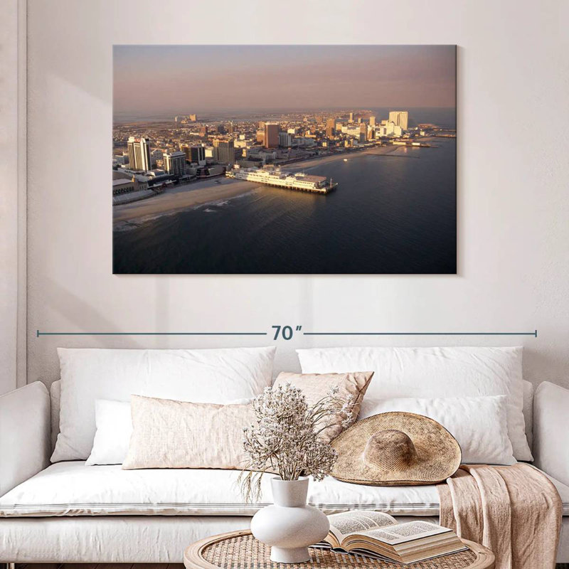 Nicci Atlantic City Coastline, 32" H x 48" W
