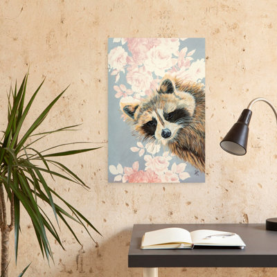 Mischievous Mac Contemporary Flower Forest Wall Art Print