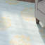 Tapis turquoise / jaune en laine / viscose touffeté à la main Steve-20238290