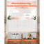 Barrière de bébé rétractable de 34 po de hauteur extensible à 71 po de large pour les enfants ou les animaux de compagnie - blanc
