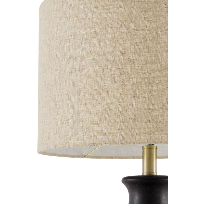 Lampe de table Booker Cerria, Noir, noir, noir, noir, Beige