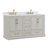 Calonia Snowline Freestanding Double Sink Bathroom Vanity With Engineered Stone Top-536950028