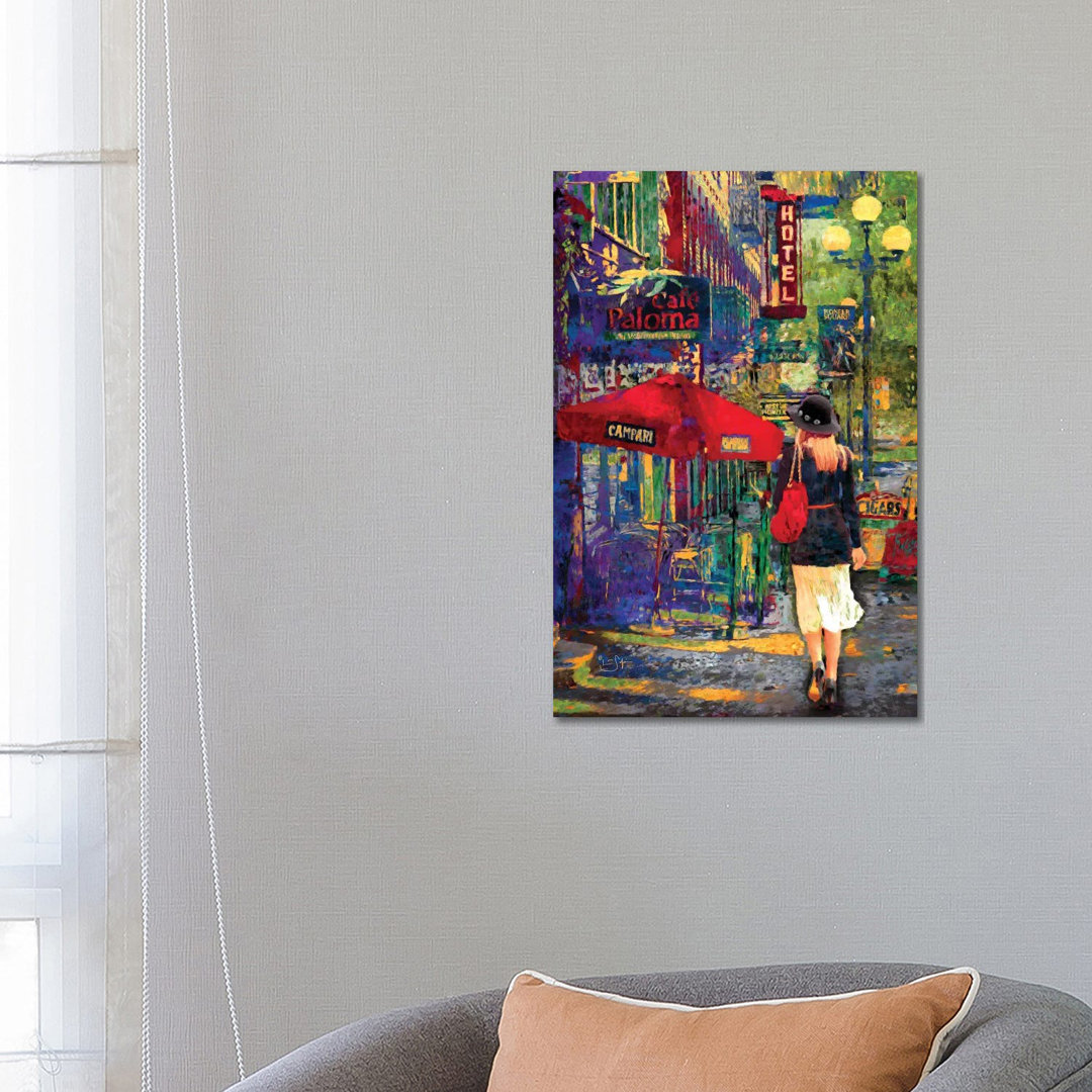 Afternoon Stroll by Lisa Robinson - Wrapped Canvas Painting