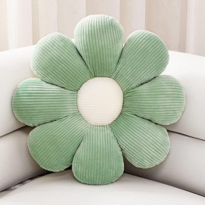 Flower Shaped Throw Pillow, Plush Floral Cushion For Sofa, Chair & Bed, Cute Room Décor Accent Pillow