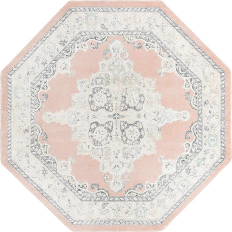 Troayurgh Oriental Indoor Rug, Octagon 7'10" x 7'10"