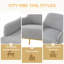 Chaise d'appoint moderne avec dossier incurvé et pieds en métal pour le salon-823512336