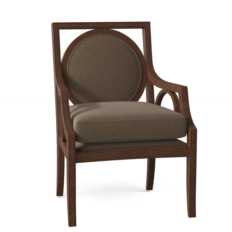 Lancaster Upholstered Armchair, Barley (8789 07), Walnut