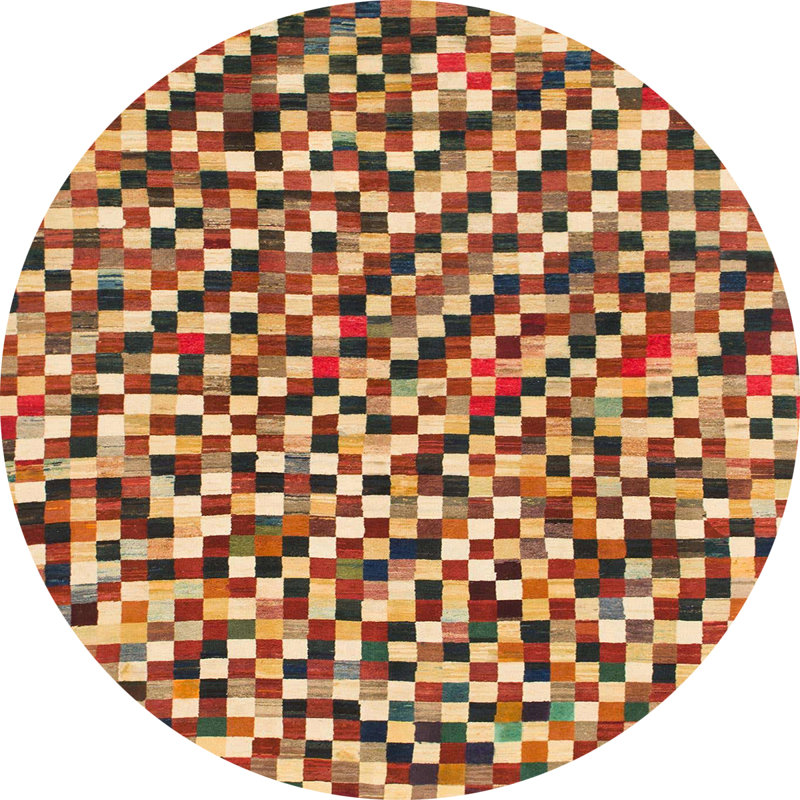 Abstract Indoor Rug, Round 4'
