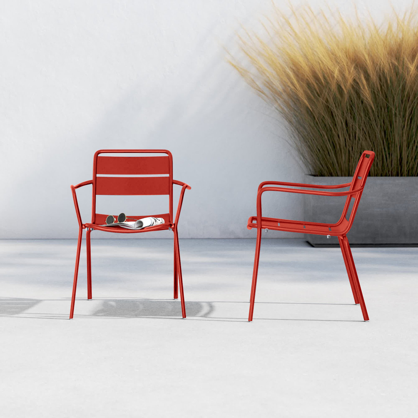 Kapri Stackable Patio Armchair, Venitian, 2