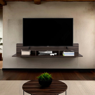 Meuble télé H 11,7 po, 3 tablettes - salon