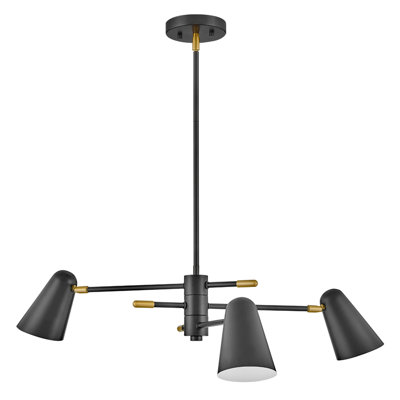 3 - Light Dimmable Modern Linear Chandelier