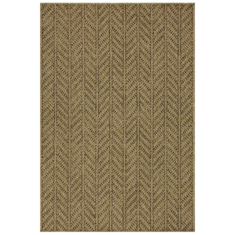 Indoor/Outdoor Area Rug, Rectangle 5'3" x 7'3", Natural/Light Brown