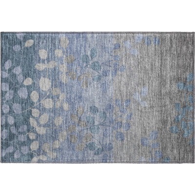 Premium Machine Washable Farolt AMF1900 Floral Rug