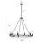 12-Light Dimmable Farmhouse Wagon Wheel Chandelier