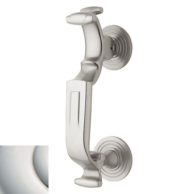 Baldwin Door Knocker, Lifetime Polished Nickel