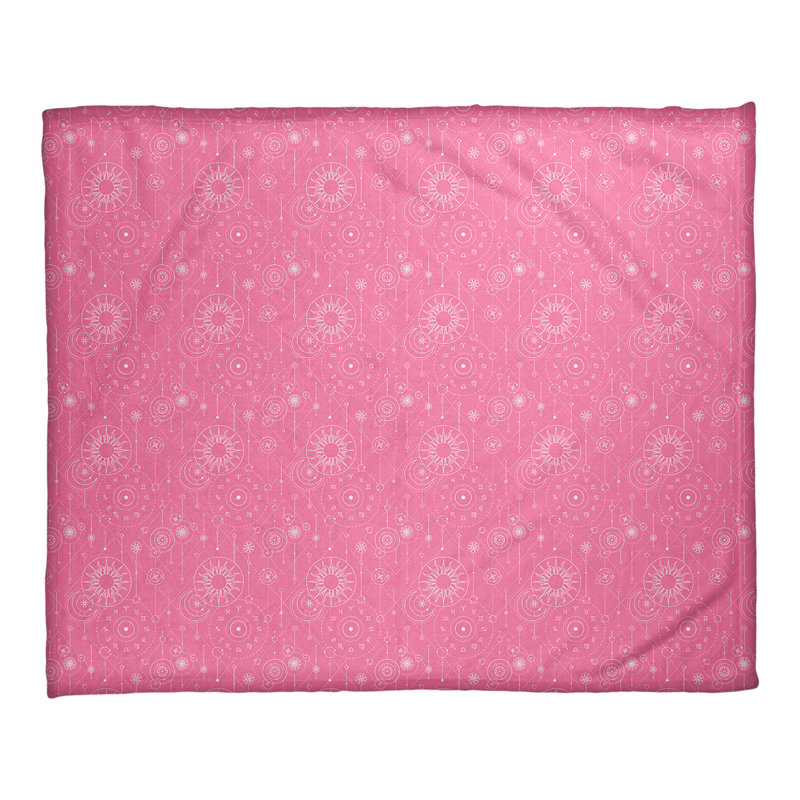 Couverture d'astrologie Katelyn Elizabeth, l 32,5 po x L 42,5 po, Rose