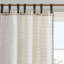 Plaid Faux Leather Tab Top Curtain Panel With Fleece Lining(Only 1 Pc Panel)-1670564662