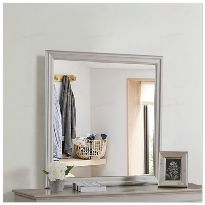 Lorana Traditional Shaped Frame Mirror with Low Distortion Glass for Clear Reflections and Elegant Décor