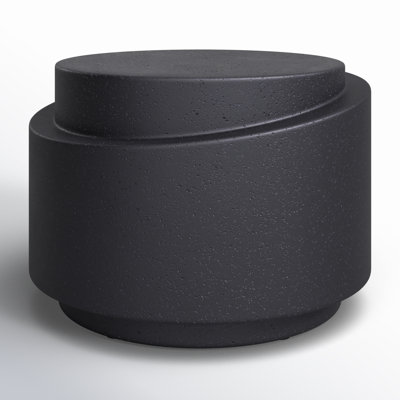 Anwil 25'' Stone Outdoor Side Table