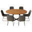 Ensemble de table de salle à manger Clord 43,3 po - 59 po Clanton-125371705-125371707-125371709