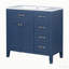 Meuble-lavabo simple 35,98 po avec plateau en céramique Sulevi