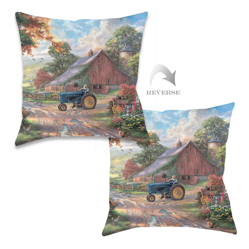 Coussin décoratif d'intérieur Thomas Kinkade