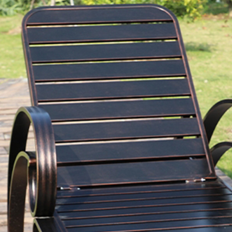 Aluminum Outdoor Sun Lounger Outdoor Metal Chaise Lounge