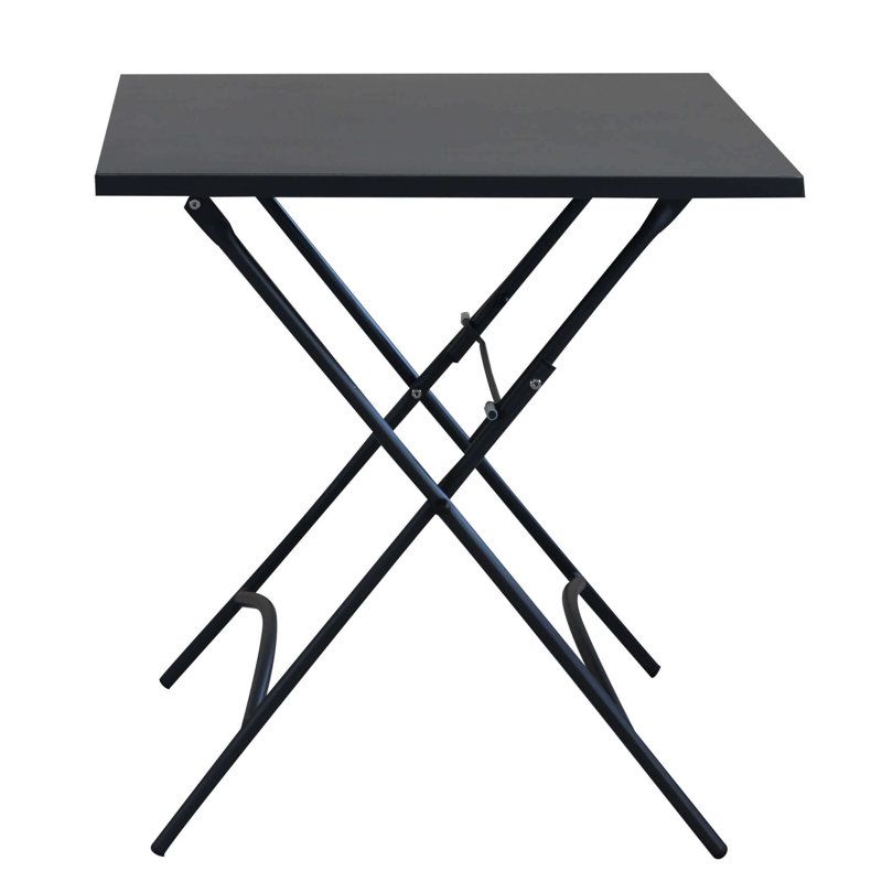 Tammo Rectangular Folding Table, 72cm H x 70cm L x 70cm D, Grey