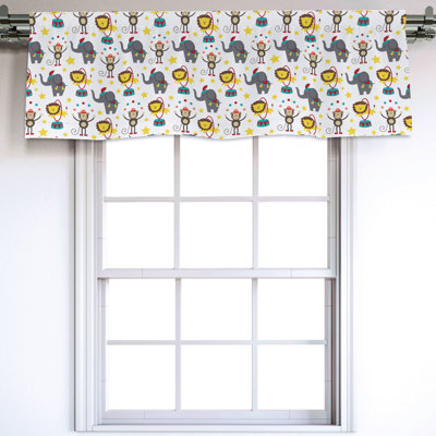 Sateen Ruffled Window Valance