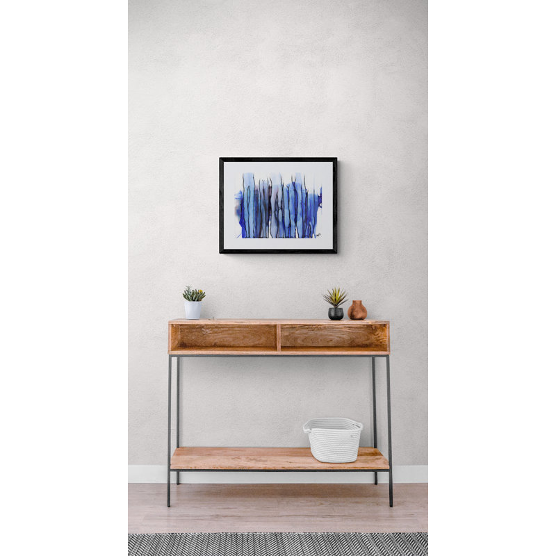 Just Standing Around Print by KC Pollak, 16" H x 20" W, Black Framed Paper