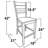 Shades Of Gray Solid Wood Counter Stool