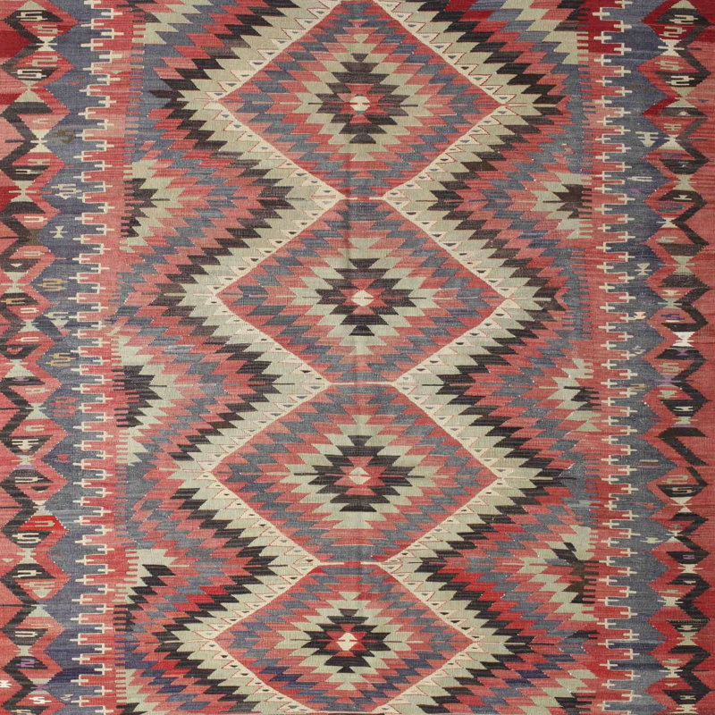 Tapis brun Rheba, Carré 7 pi