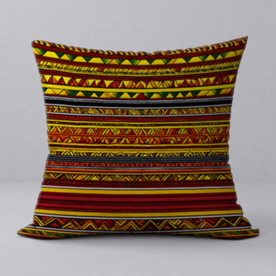 Striped Reversible Throw Pillow
