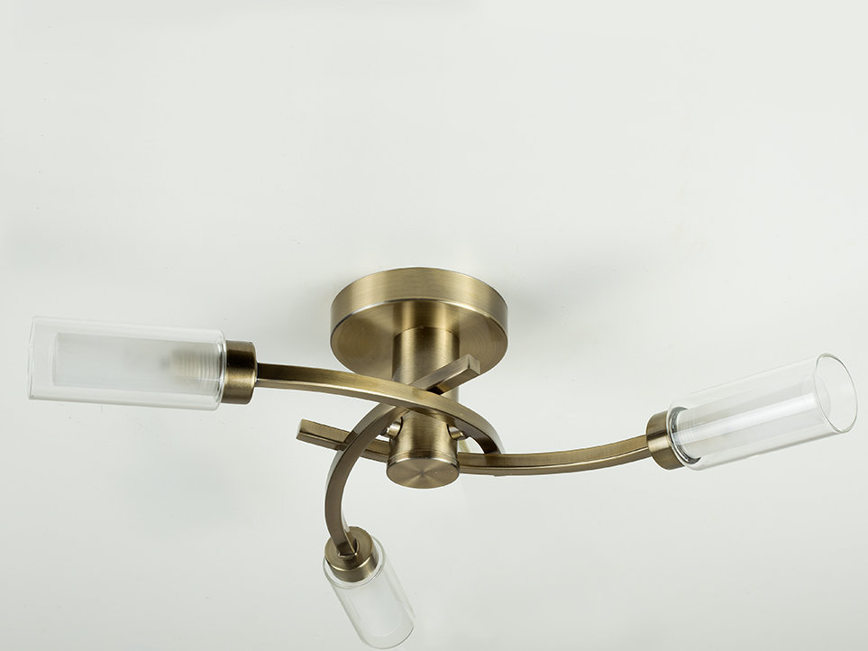 Geneva 3-Light Semi Flush Mount