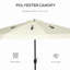 Parasol de patio de 9 pi avec bouton poussoir inclinable et manivelle Outsunny-908252946