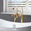 Glory 3 Handle Bathroom Clawfoot Tub Faucet with Diverter-64114611
