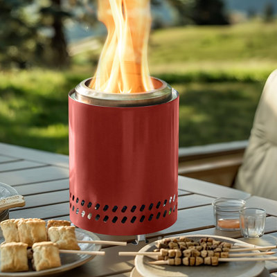 Smokeless Fire Pit, 304 Stainless Steel Tabletop Firepit Wood Pellets Burning Fire Pits For Camping, Bonfire