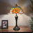 Flynt Tiffany Table Lamp Stained Glass Rose Flowers LED Bulbs Included 22"H*12"W-997118460