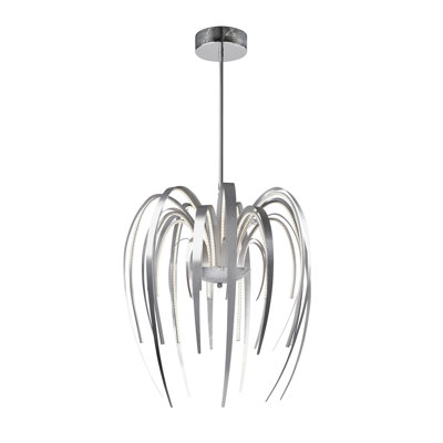 Landen 1 - Light Aluminium LED Unique/Statement Pendant