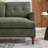 Tufted Chenille Upholstered Square Arm  Loveseat-930641476