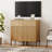 Union Rustic 31.5" Modern Reeded TV Stand With Doors, Entertainment Center With Shelf, Wooden TV Console With Drawers For Living Room-307067020