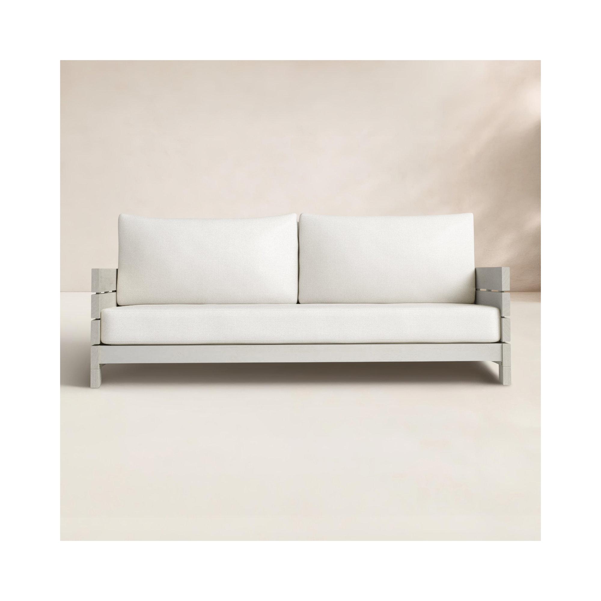 70.1'' Wide Straight Eucalyptus Loveseat with Cushions