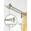 Ensemble de tringle à rideaux ajustable en argent satiné pour fenêtre et portes Deco Window de 36 po à 66 po Deco-125407327