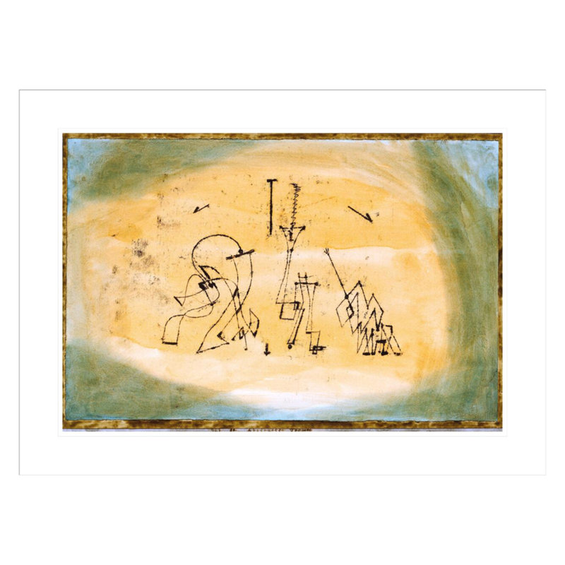 «Abstract Trio» par Paul Klee, impression giclée sur cadre, H 22,11 po x l 29,5 po