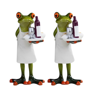 "Ensemble de 2 pièces" ICE ARMOUR 6 "H Grenouille Chef représentant une figurine d'animal drôle