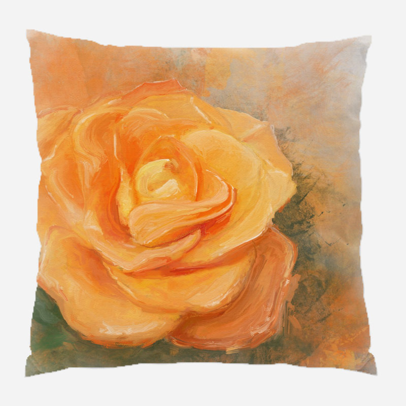 Floral Outdoor Reversible Throw Pillow, Microsuede, Indoor