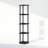 Shamblin 57.7" H x 11.6" W Corner Bookcase-1730236000