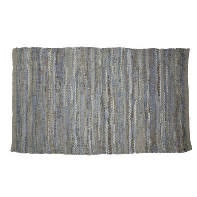 Leather Abstract Indoor Rug