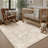 Bremerton Vintage Washable Beige Area Rug With Non-Slip Backing-849096774-854587706